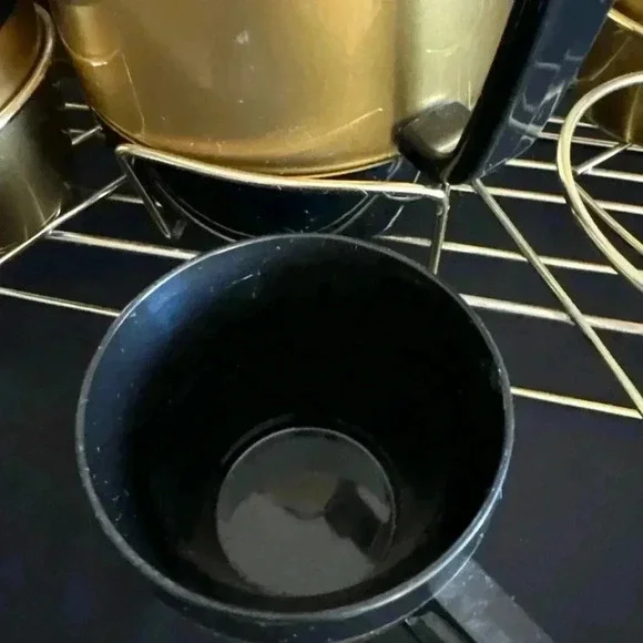 VTG MCM Thermo Serv Insulated Coffee Carafe, 4 mugs, and serving tray. Nice - Picture 2 of 6